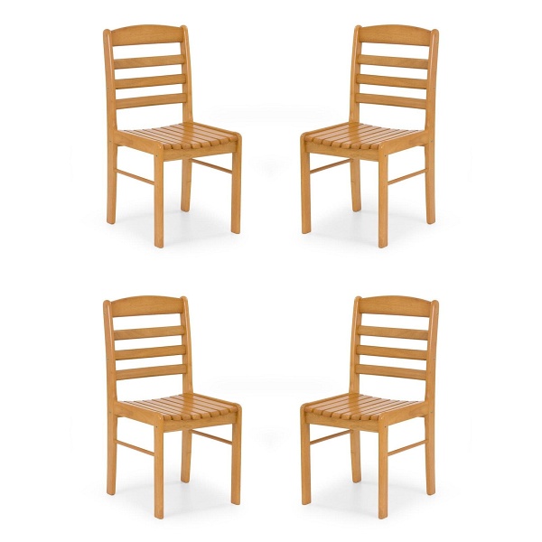 Cztery krzesła olcha złota - 6732