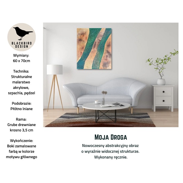 Moja droga obraz 60x70 Blackbird Design