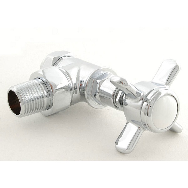 Zawory Retro chromowane komplet ( zasilający, odninający ) Imers