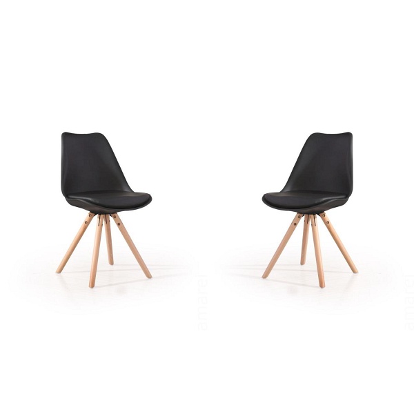 Dwa krzesła czarne - 8289