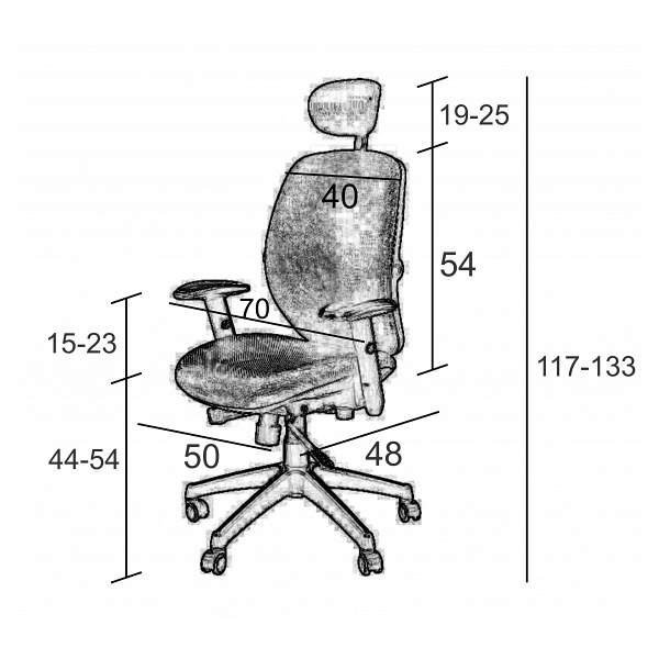Fotel biurowy SPECTRUM HB NET czarny - SitPlus
