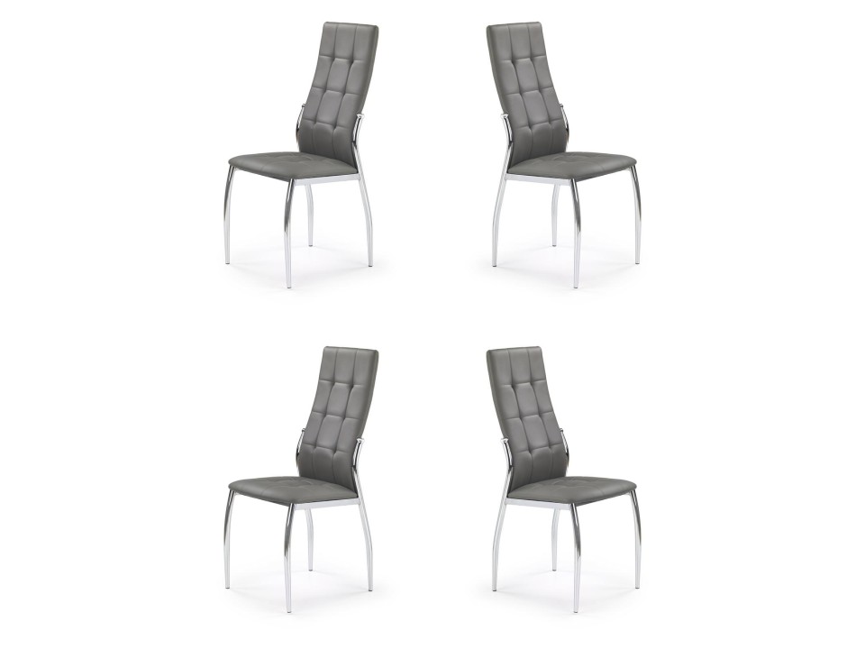 Cztery krzesła popielate - 0039