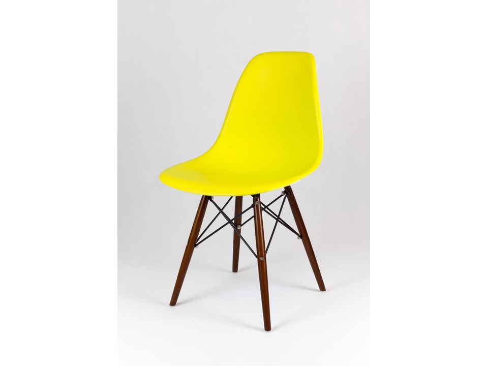 Sk Design Kr012 Żółte Krzesło Wenge