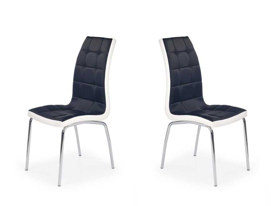 Dwa krzesła czarno - białe - 4786