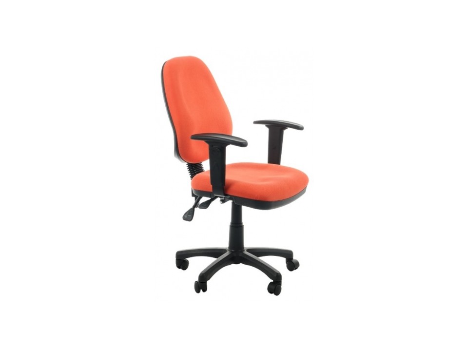 Fotel biurowy Zipper pomarańczowy - SitPlus