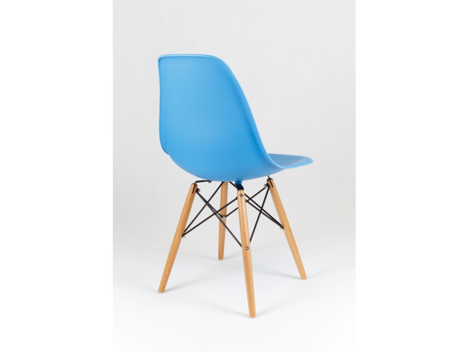 Sk Design Kr012 Niebieskie Krzesło Buk