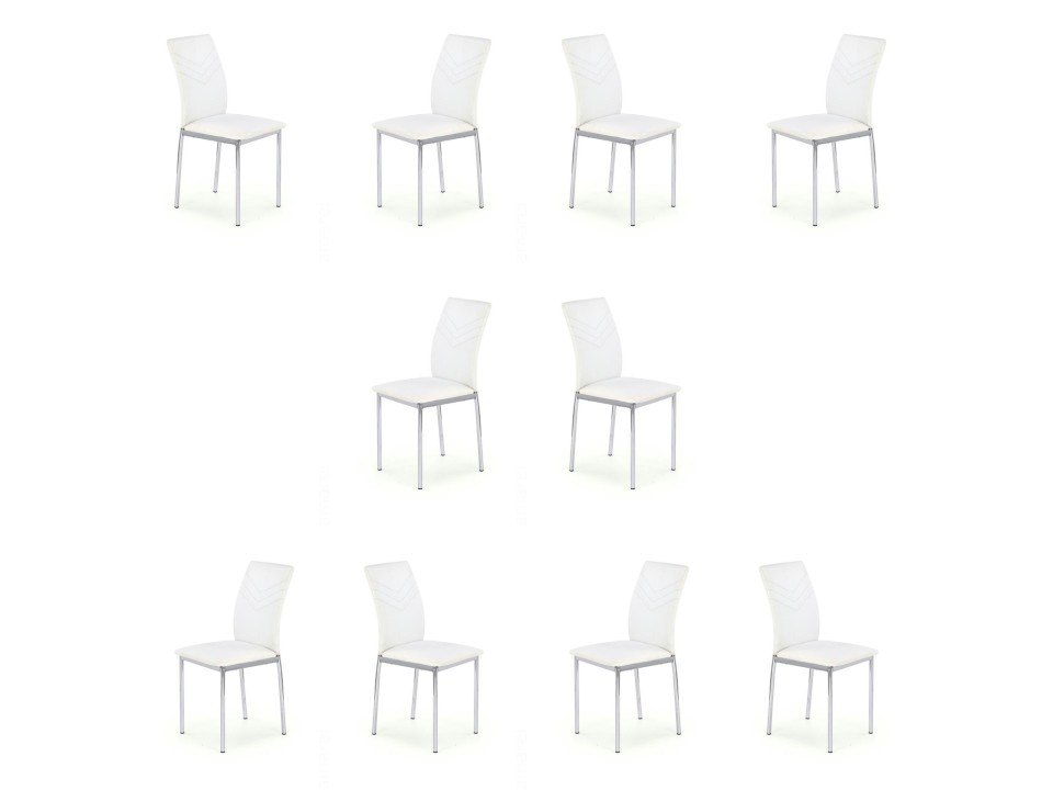 Dziesięć krzeseł białych - 6705