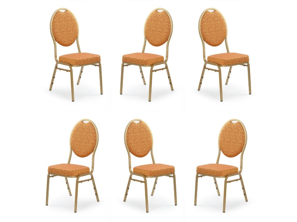 Sześć krzeseł złotych - 3005