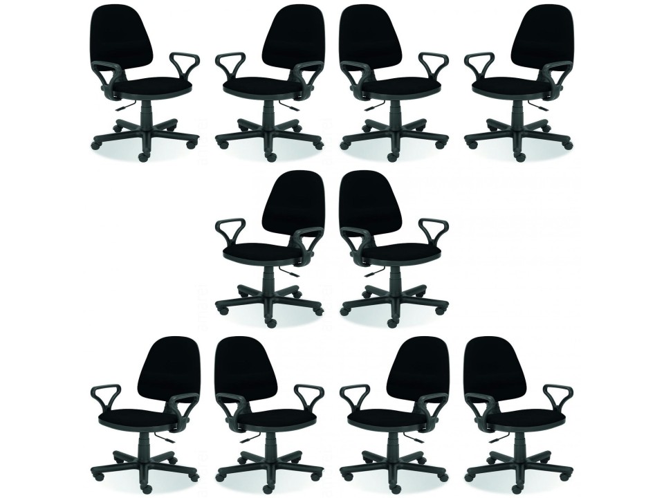Dziesięć krzeseł biurowych - 6114