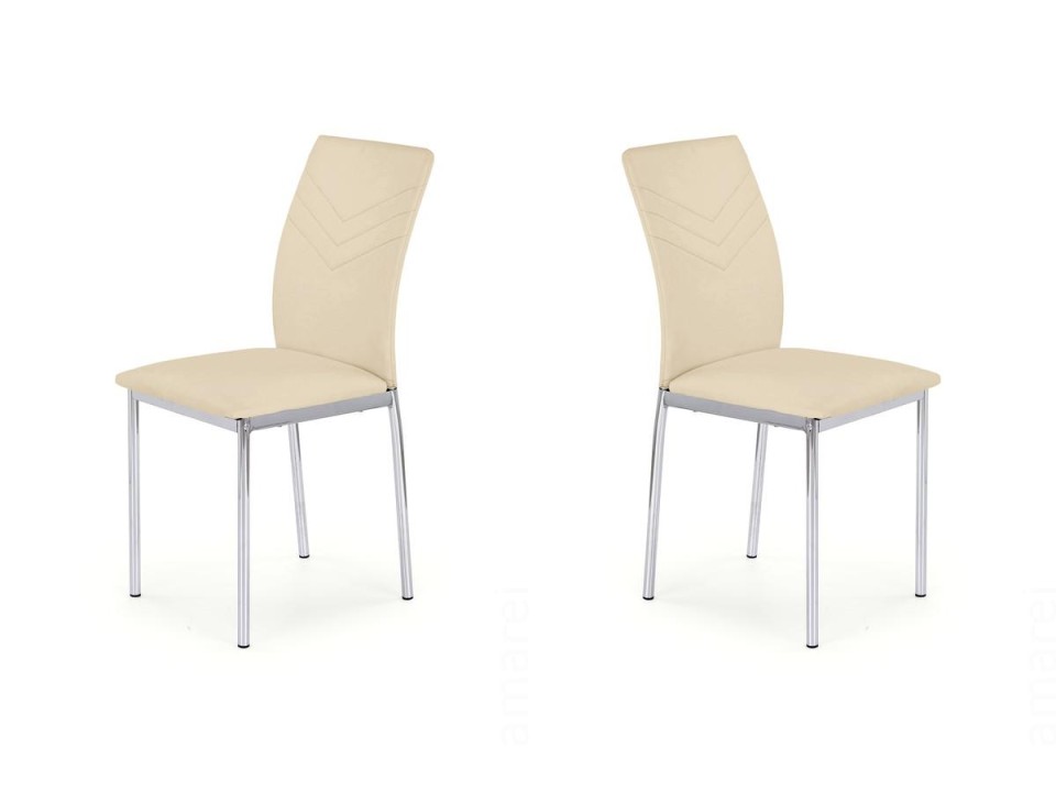 Dwa krzesła beżowe - 2973