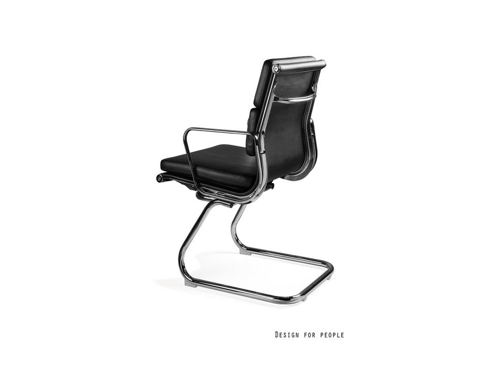 Krzesło biurowe Wye Skid HL skóra naturalna - Unique