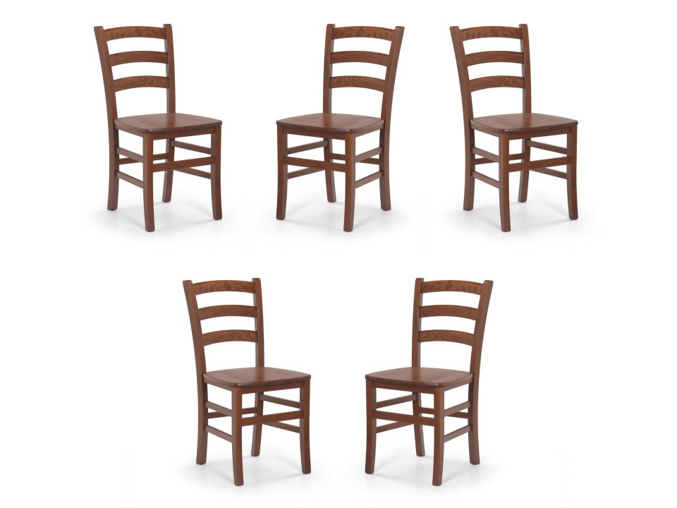 Pięć krzeseł czereśnia antyczna - 7099