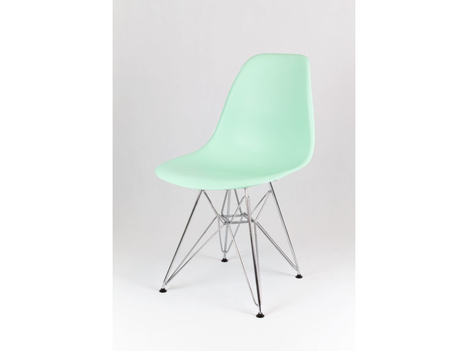 Sk Design Kr012 Pistacjowe (MIĘTOWE) Krzesło, Chromowane Nogi