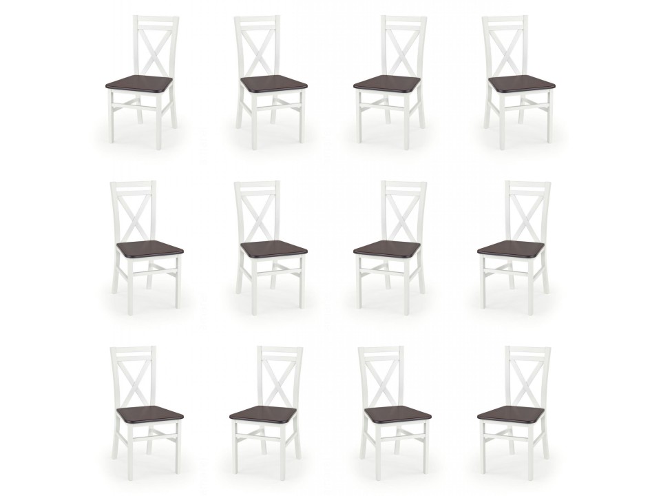 Dwanaście krzeseł białych olcha - 1258