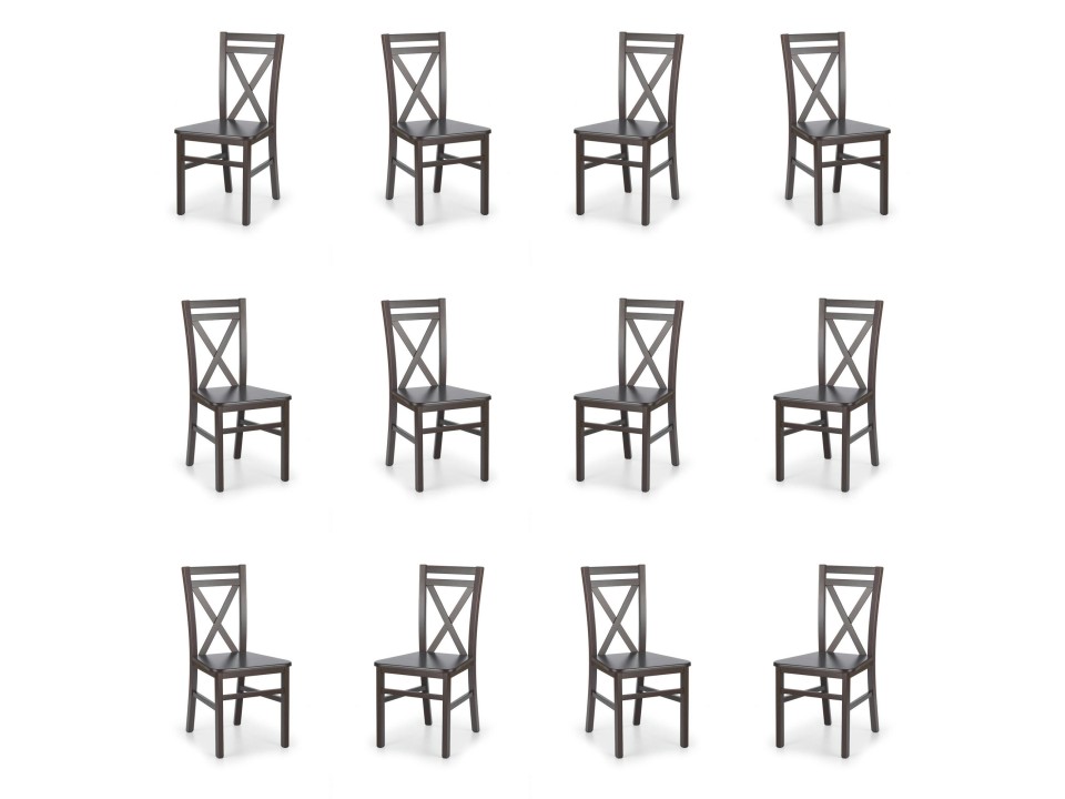 Dwanaście krzeseł ciemny orzech - 8081