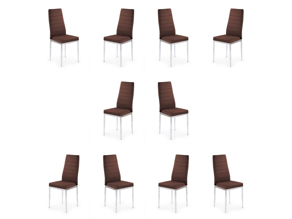 Dziesięć krzeseł brązowych - 6902