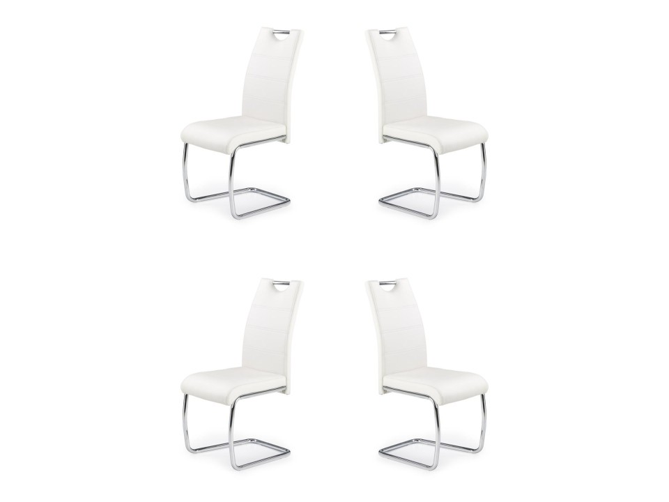 Cztery krzesła białe - 0114