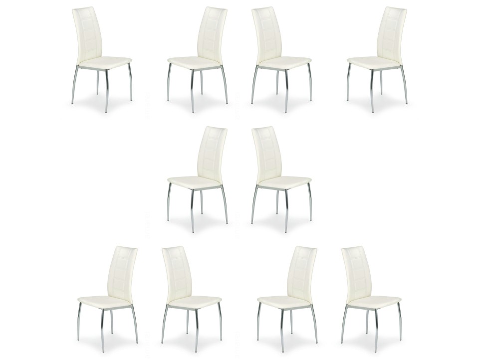 Dziesięć krzeseł białych - 6576