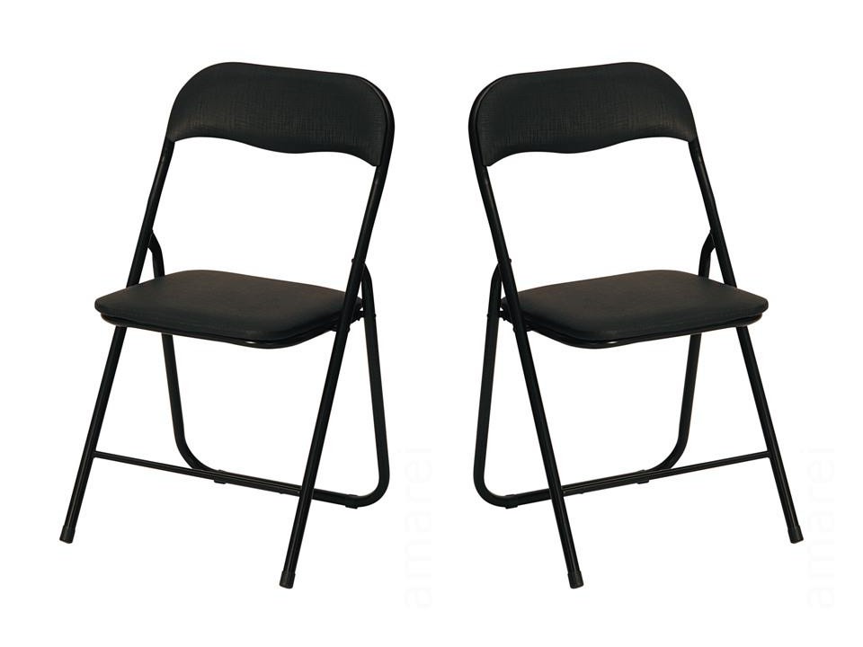 Dwa krzesła czarne - 7616