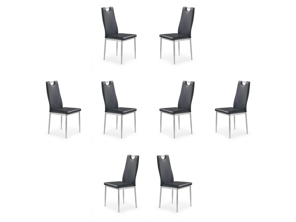 Osiem krzeseł czarnych - 8241