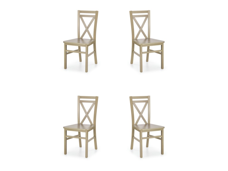 Cztery krzesła dąb sonoma - 8098