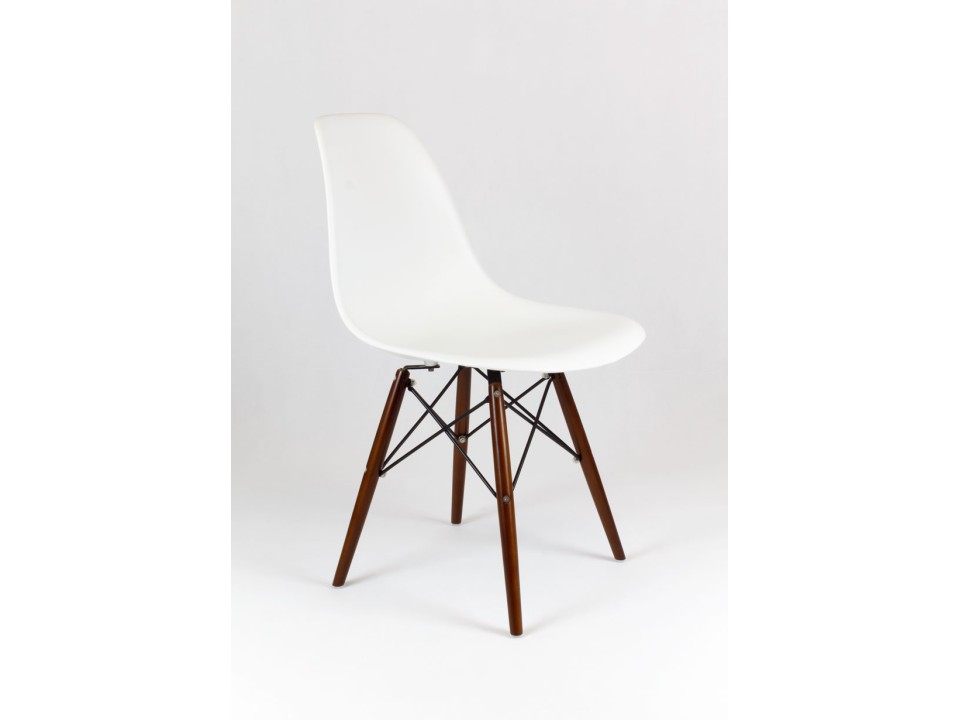 Sk Design Kr012 Białe Krzesło Wenge