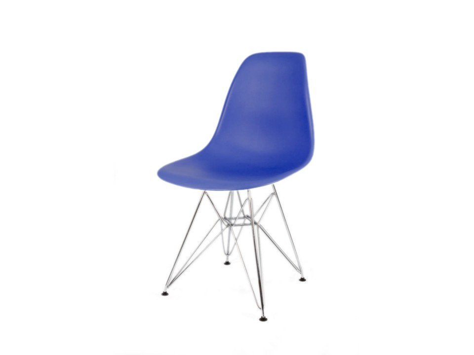 Sk Design Kr012 Modrakowe Krzesło Chrom