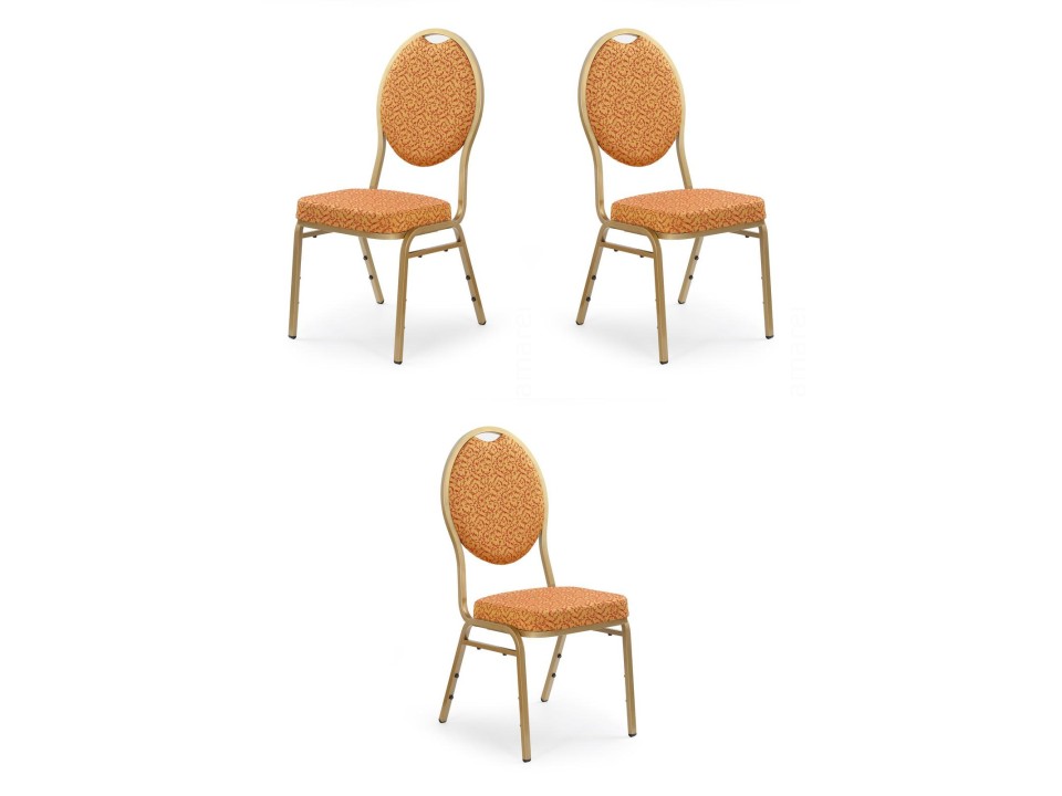 Trzy krzesła złote - 3005