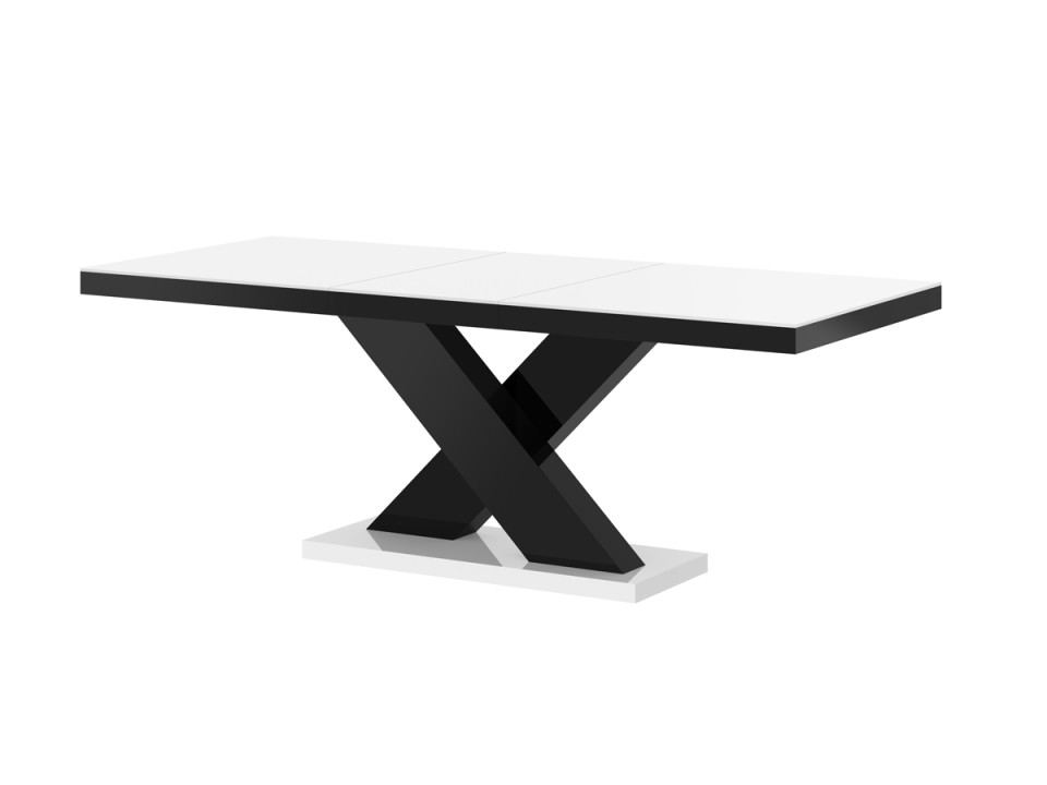 Stół Xenon biały / czarny rozkładany - Meble Hubertus