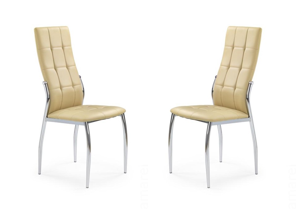Dwa krzesła beżowe - 0046