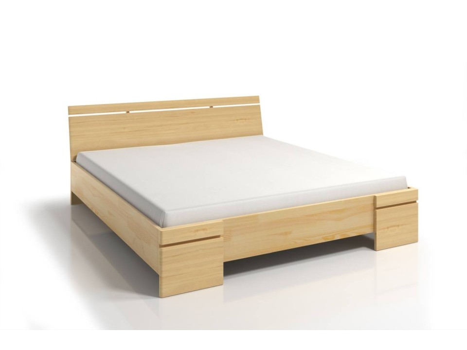 Łóżko drewniane sosnowe ze skrzynią na pościel Sparta Maxi & ST - Skandica