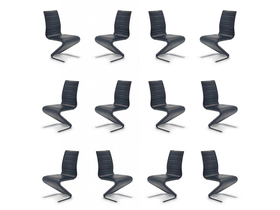 Dwanaście krzeseł czarnych - 7466