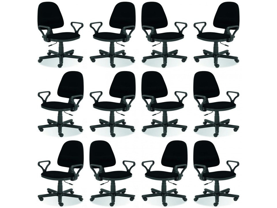 Dwanaście krzeseł biurowych - 6114