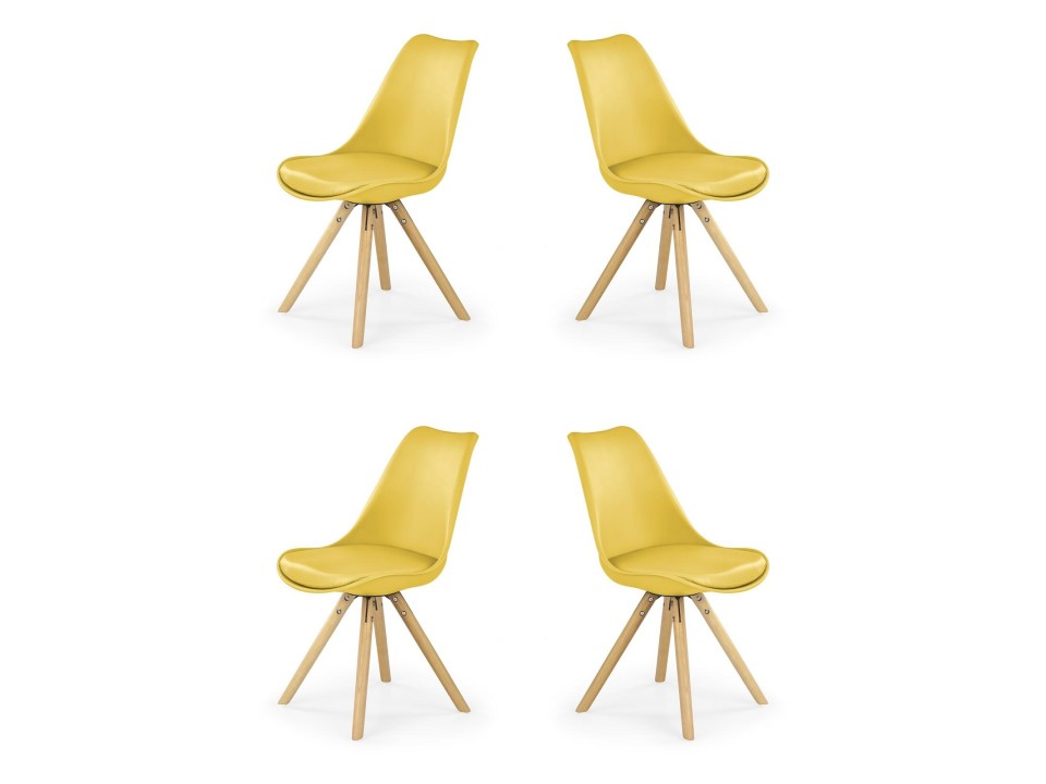 Cztery krzesła żółte - 1418