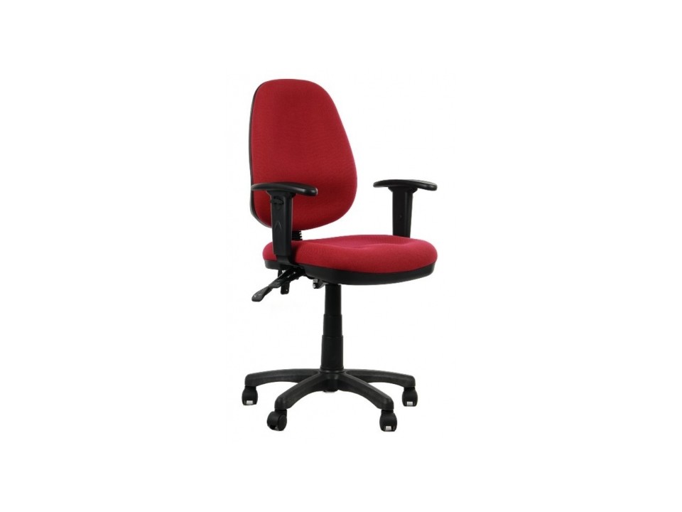Fotel biurowy Zipper czerwony - SitPlus