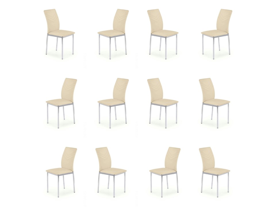 Dwanaście krzeseł beżowych - 2973