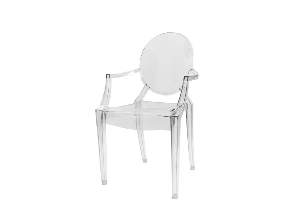 Krzesło Transparentne Ghost Duch King
