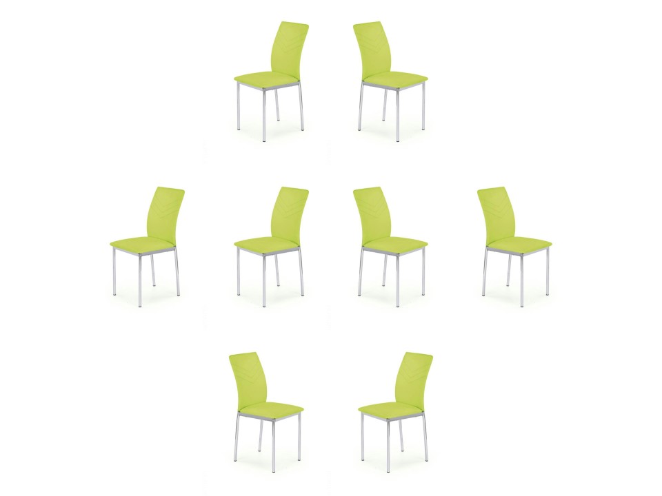 Osiem krzeseł lime green - 7039