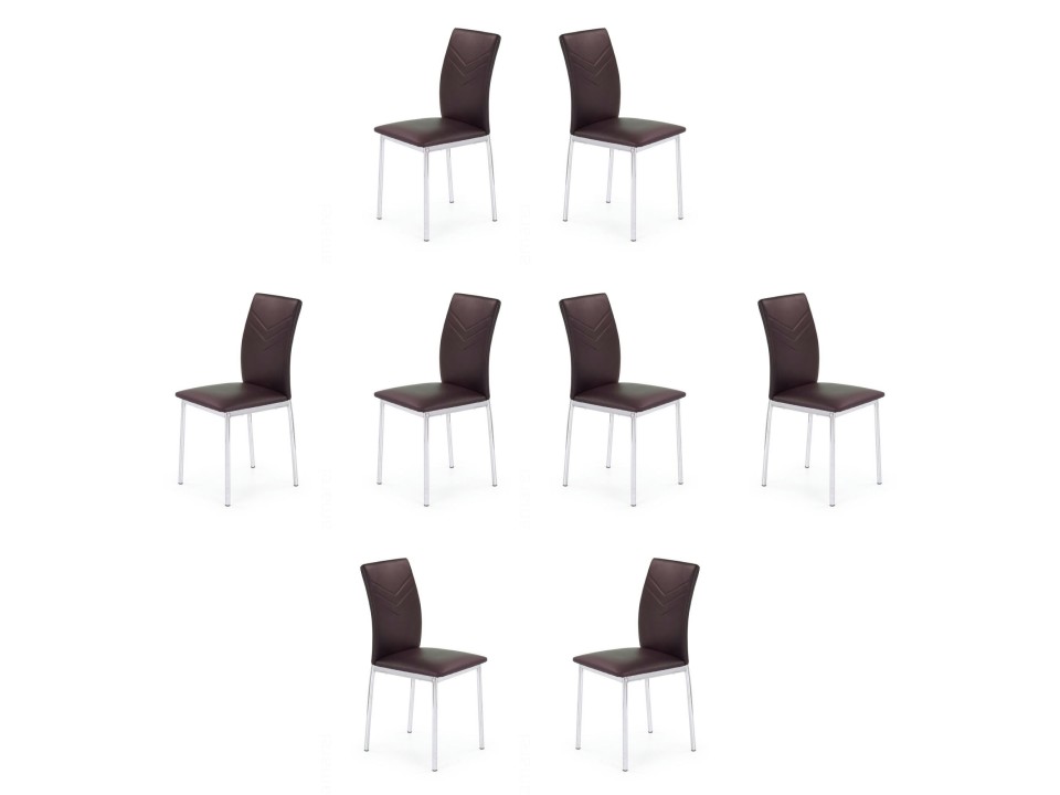 Osiem krzeseł brązowych - 1180