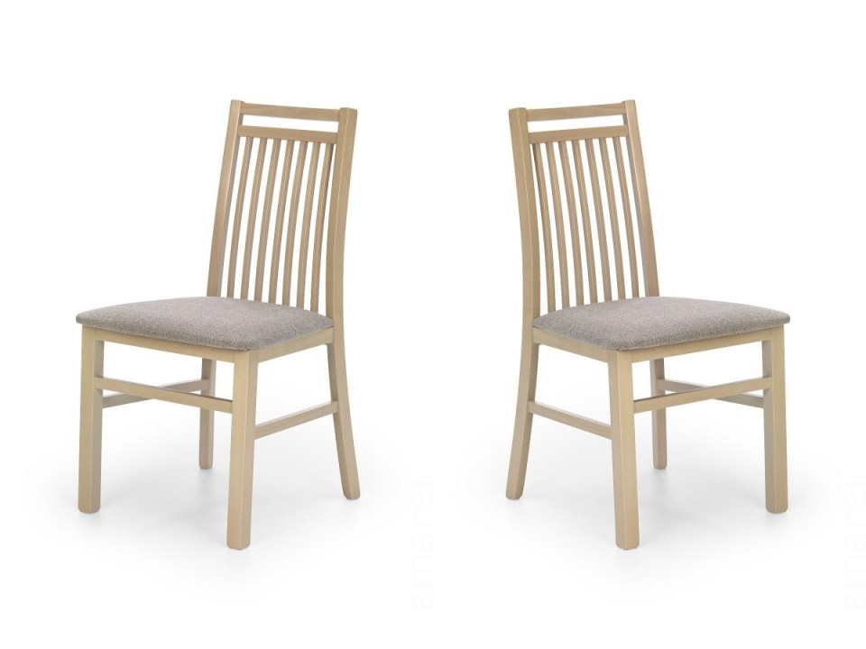 Dwa krzesła tapicerowane  dąb sonoma  - 4694