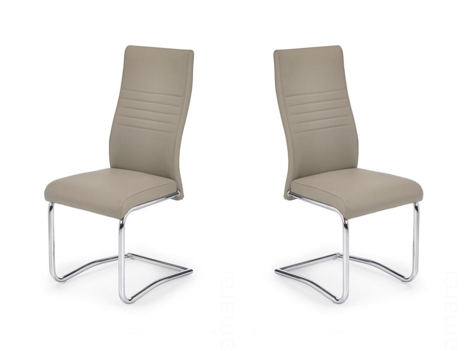 Dwa krzesła cappuccino - 7244