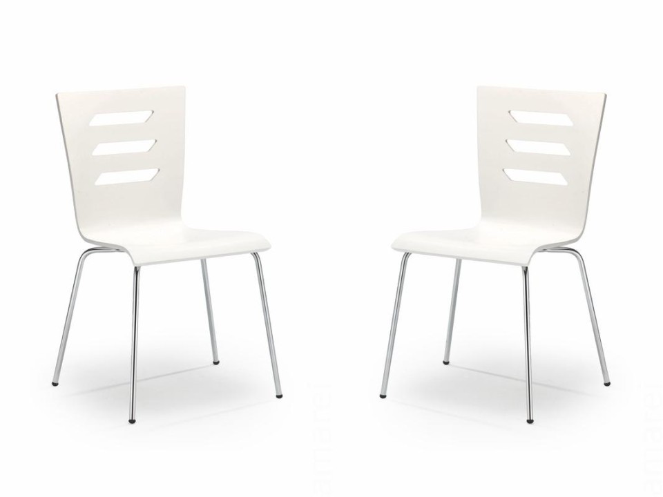Dwa krzesła białe - 6743
