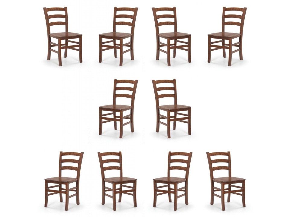 Dziesięć krzeseł czereśnia antyczna - 7099