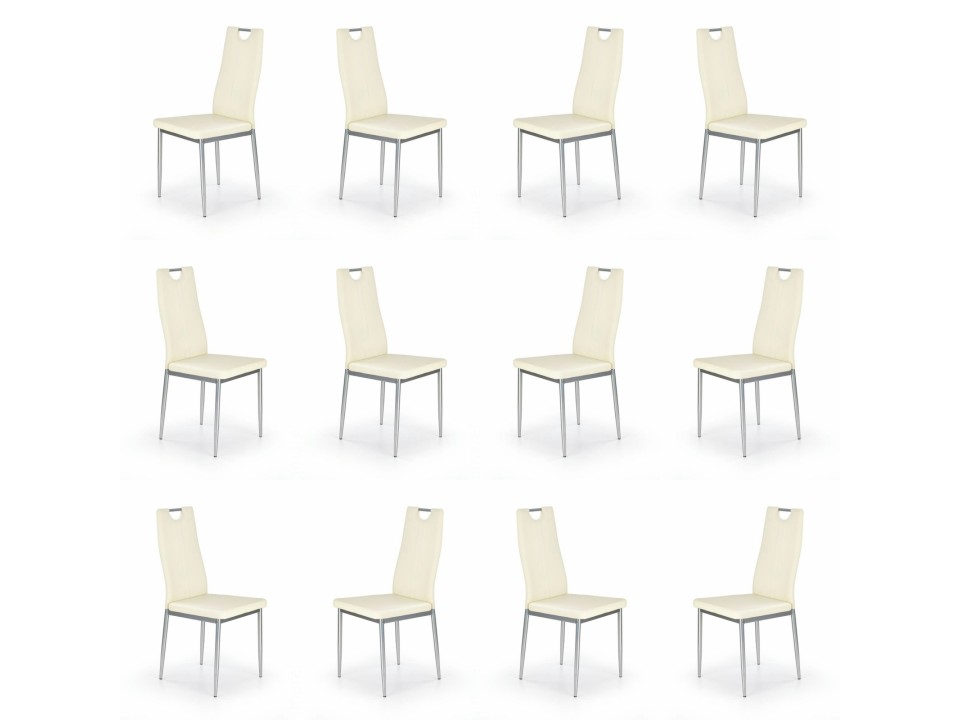 Dwanaście krzeseł kremowych - 1722
