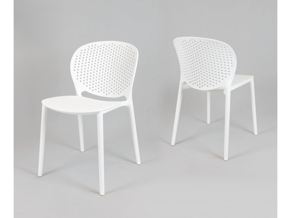 Sk Design Kr033 Białe Krzesło Polipropylenowe