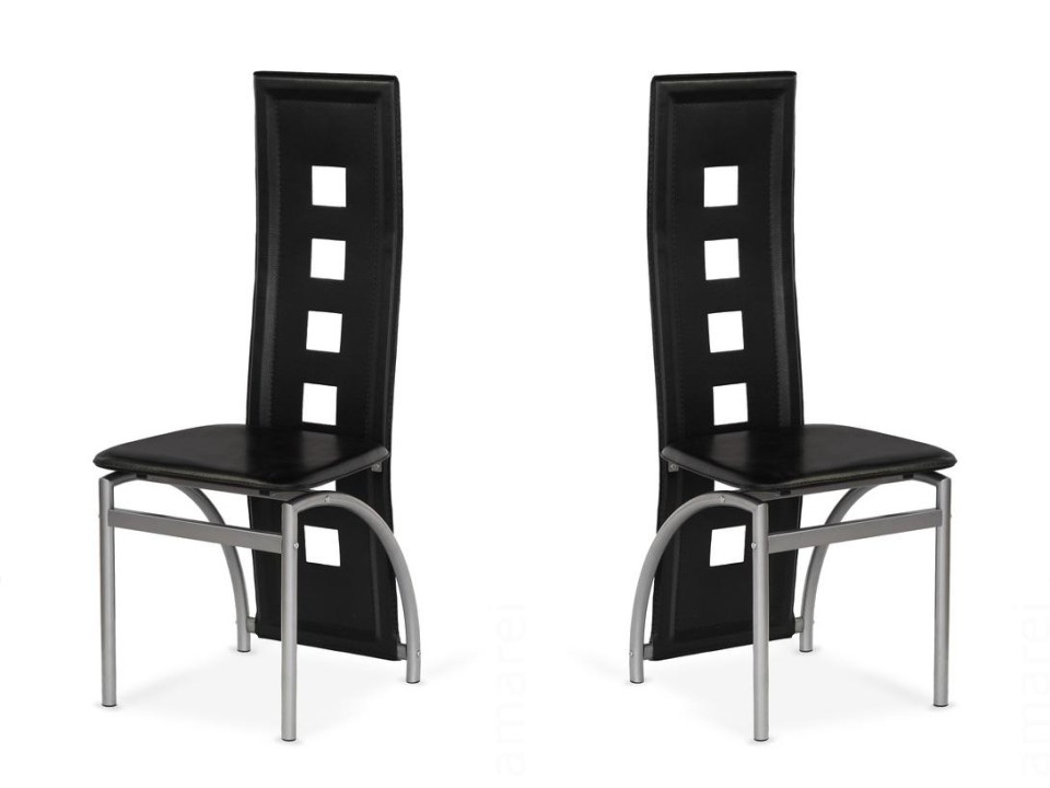 Dwa krzesła czarne - 7224