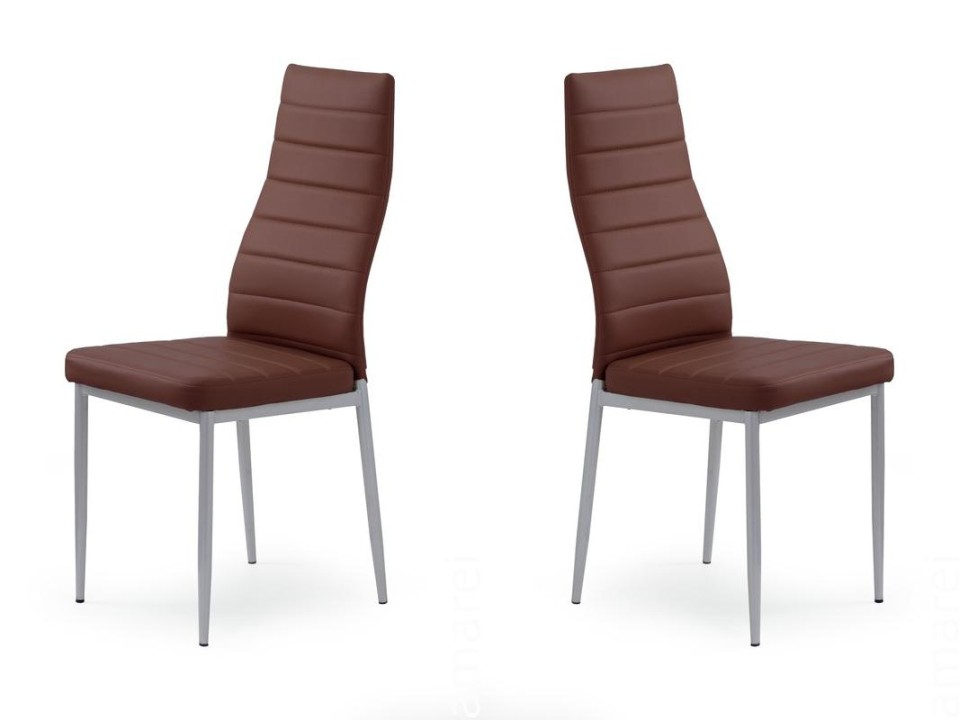 Dwa krzesła ciemno brązowe - 2021