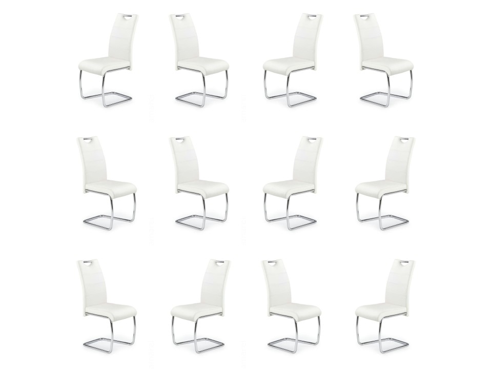 Dwanaście krzeseł białych - 0114