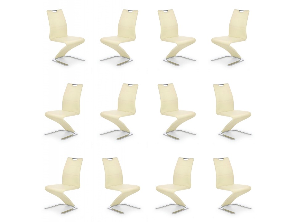 Dwanaście krzeseł waniliowy - 4939