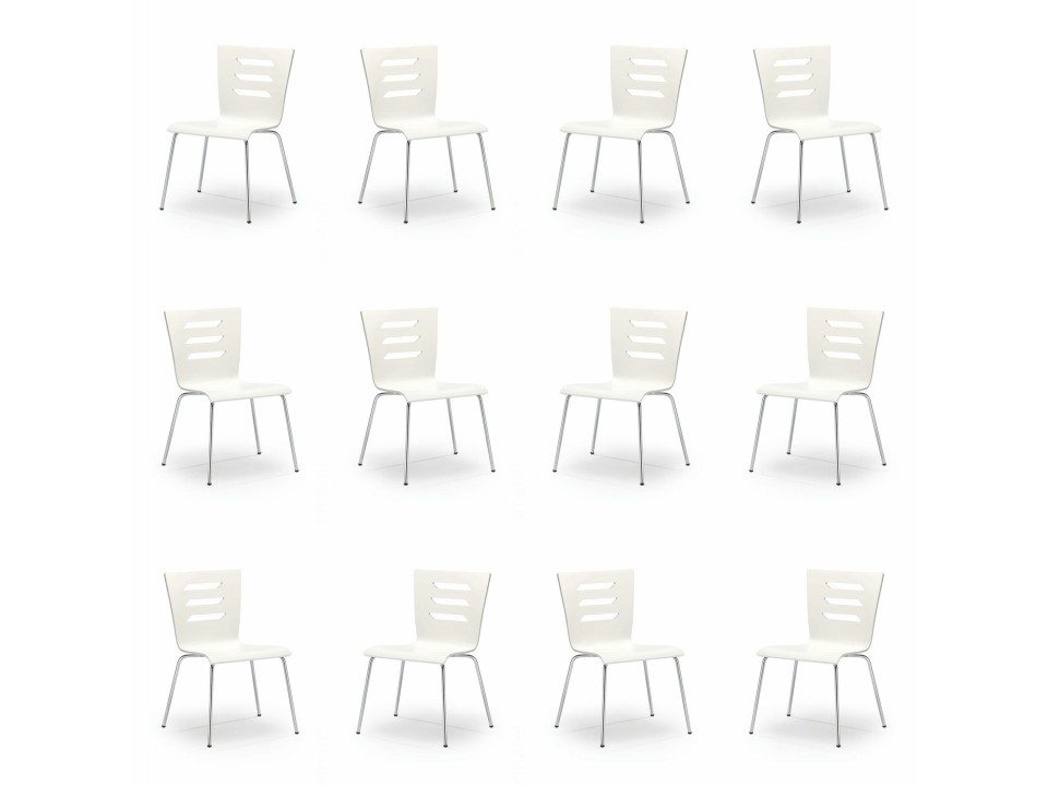 Dwanaście krzeseł białych - 6743